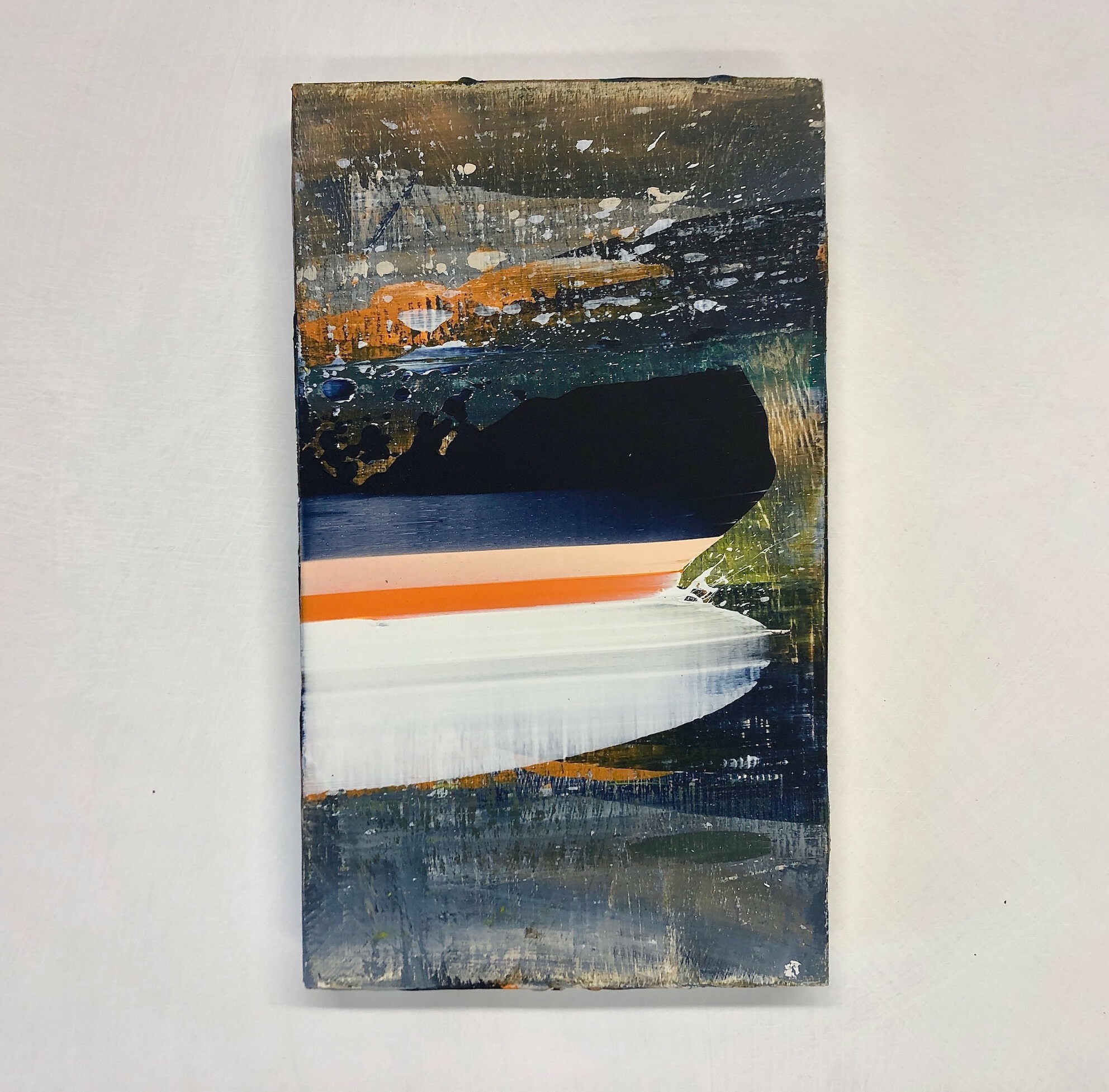 Llech Ddu  (8 x 13.5 inches acrylic on wood 2020)