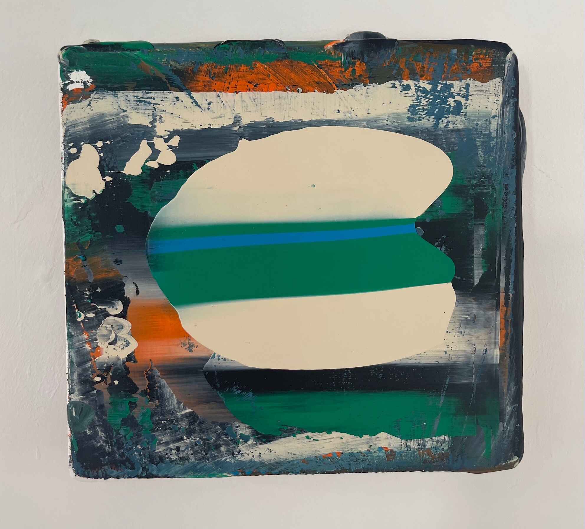 Ergyd Bach (8 x 8 inches acrylic on mdf 2021)