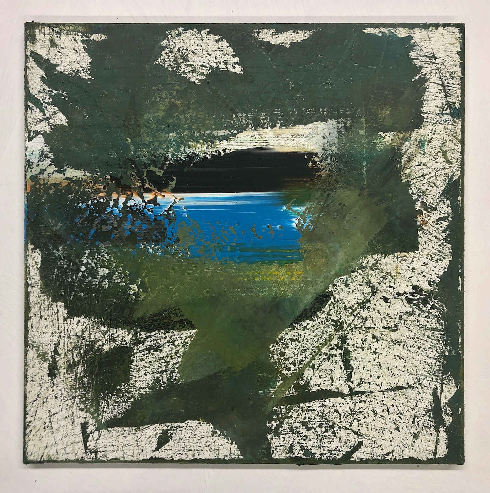 Dolgarrog  (18 x 18 inches acrylic on mdf 2019)