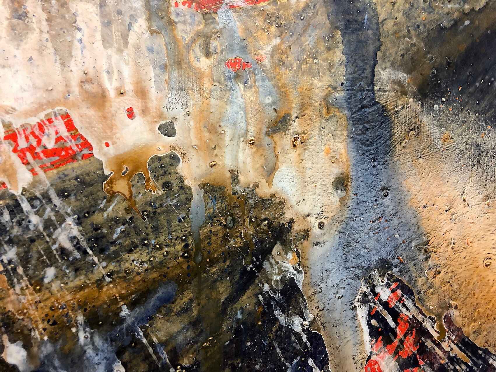 Gorllewin Gwyllt (Detail) (40 x 54 inches x 2 diptych acrylic on mdf 2020)